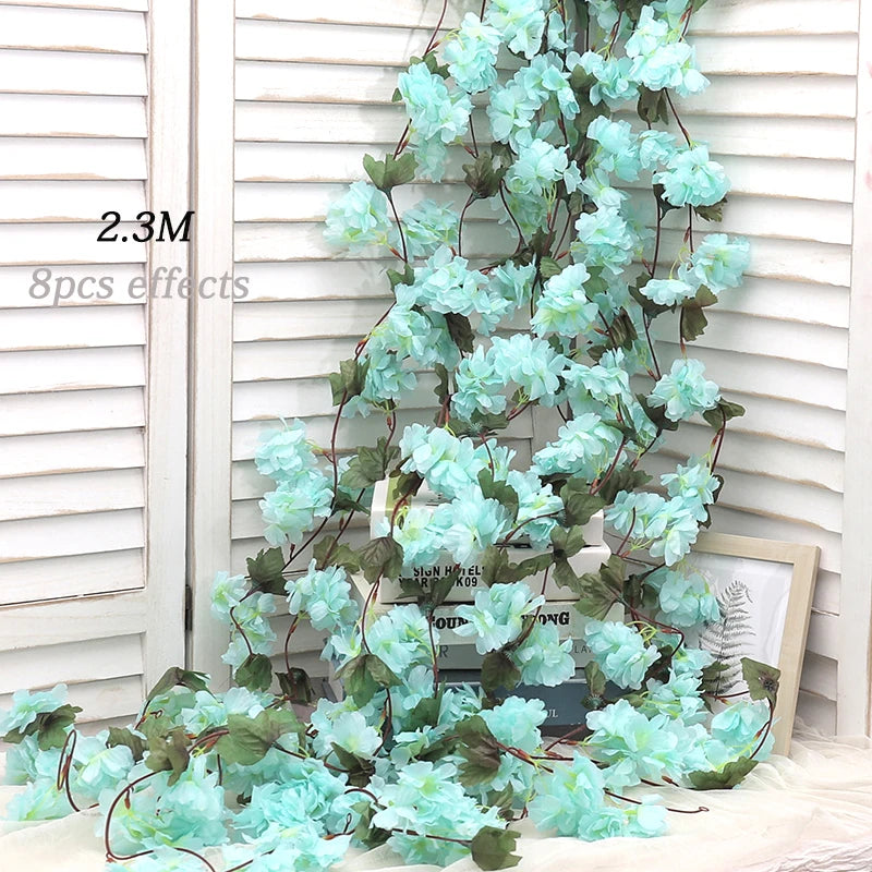 Elegant Artificial Cherry Blossom Vine