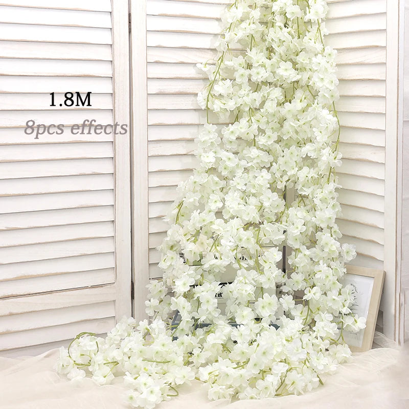Elegant Artificial Cherry Blossom Vine