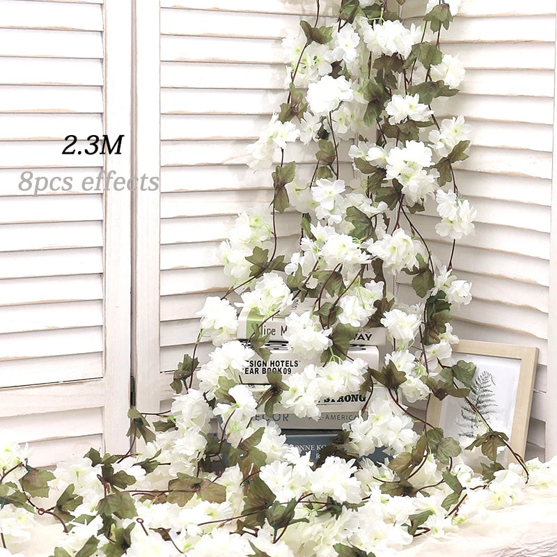 Elegant Artificial Cherry Blossom Vine