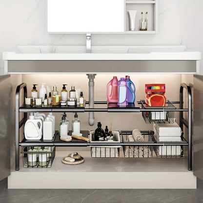 Under Sink Kitchen & Bathroom Organizer