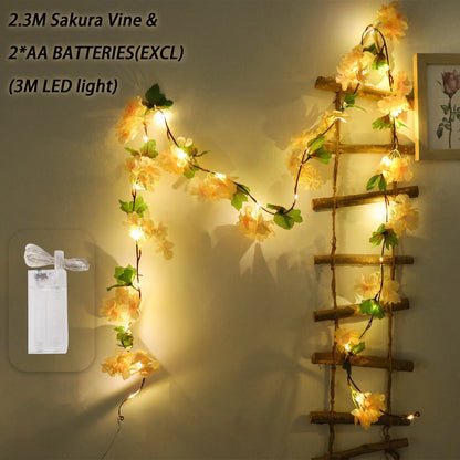 Elegant Artificial Cherry Blossom Vine