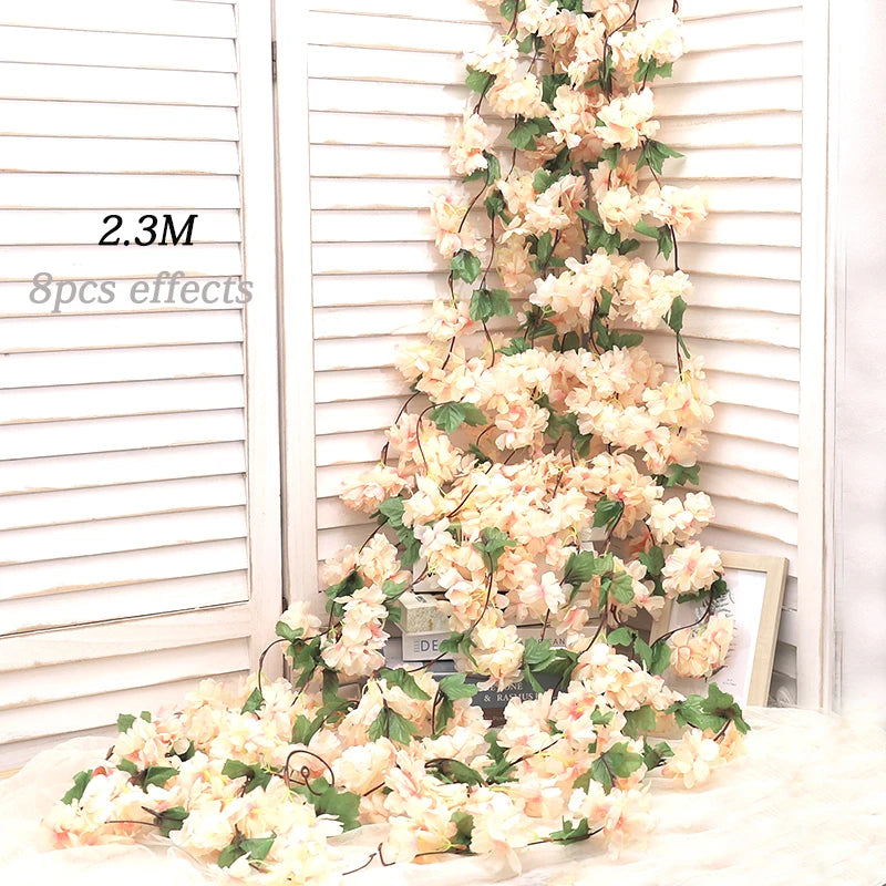 Elegant Artificial Cherry Blossom Vine