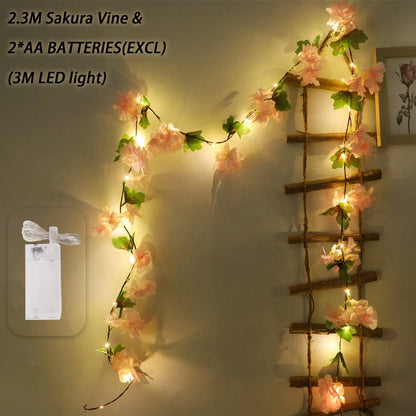 Elegant Artificial Cherry Blossom Vine