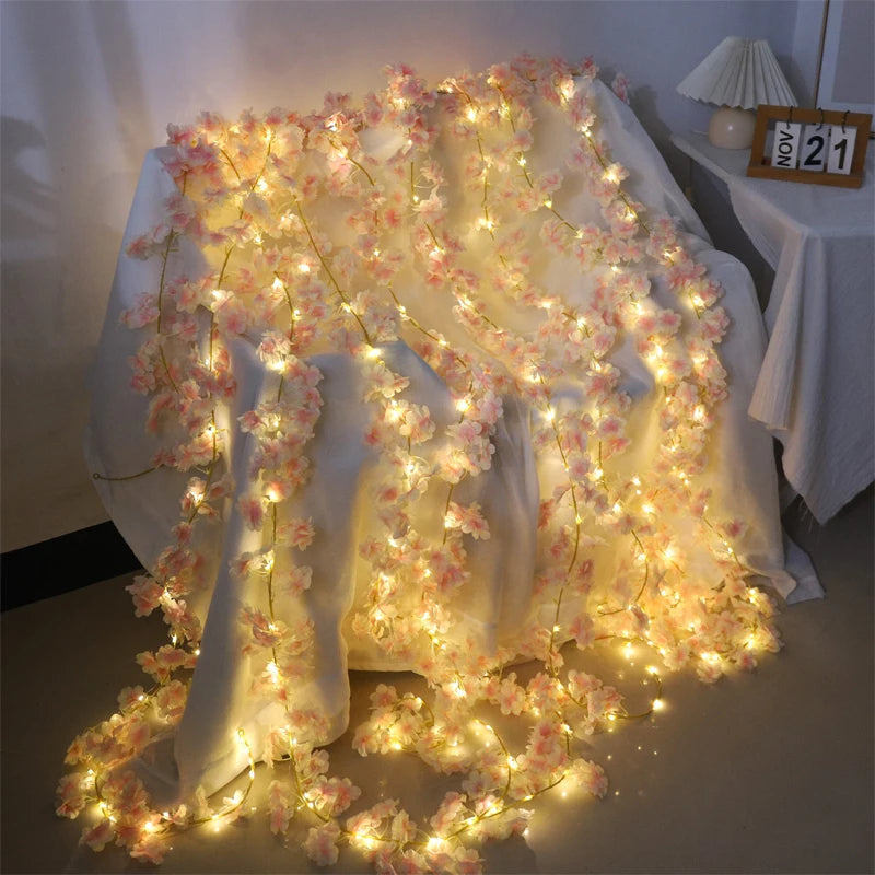 Elegant Artificial Cherry Blossom Vine