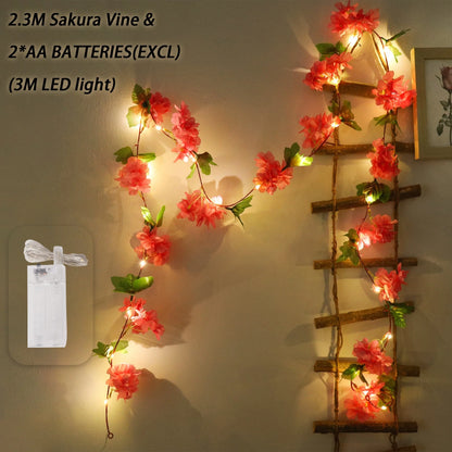 Elegant Artificial Cherry Blossom Vine