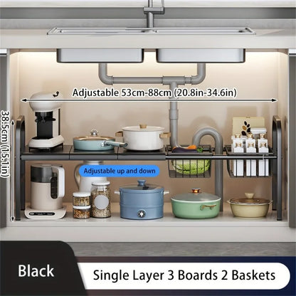 Under Sink Kitchen & Bathroom Organizer