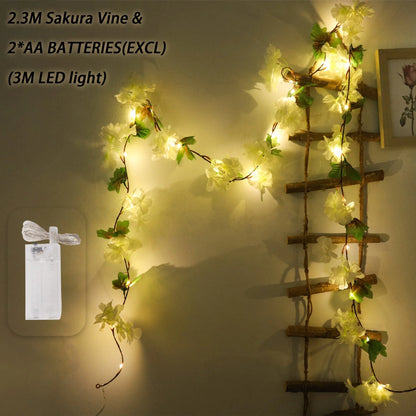 Elegant Artificial Cherry Blossom Vine